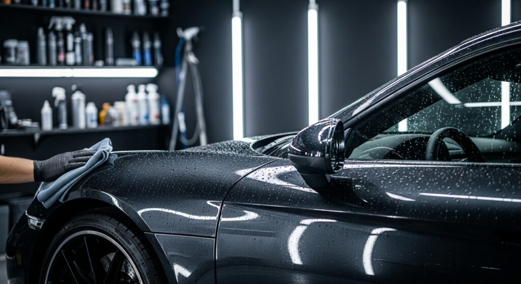 Close up of the car detailing